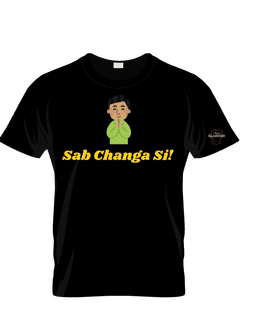 Black Cotton Printed Regular T-Shirt For Men & Women 2