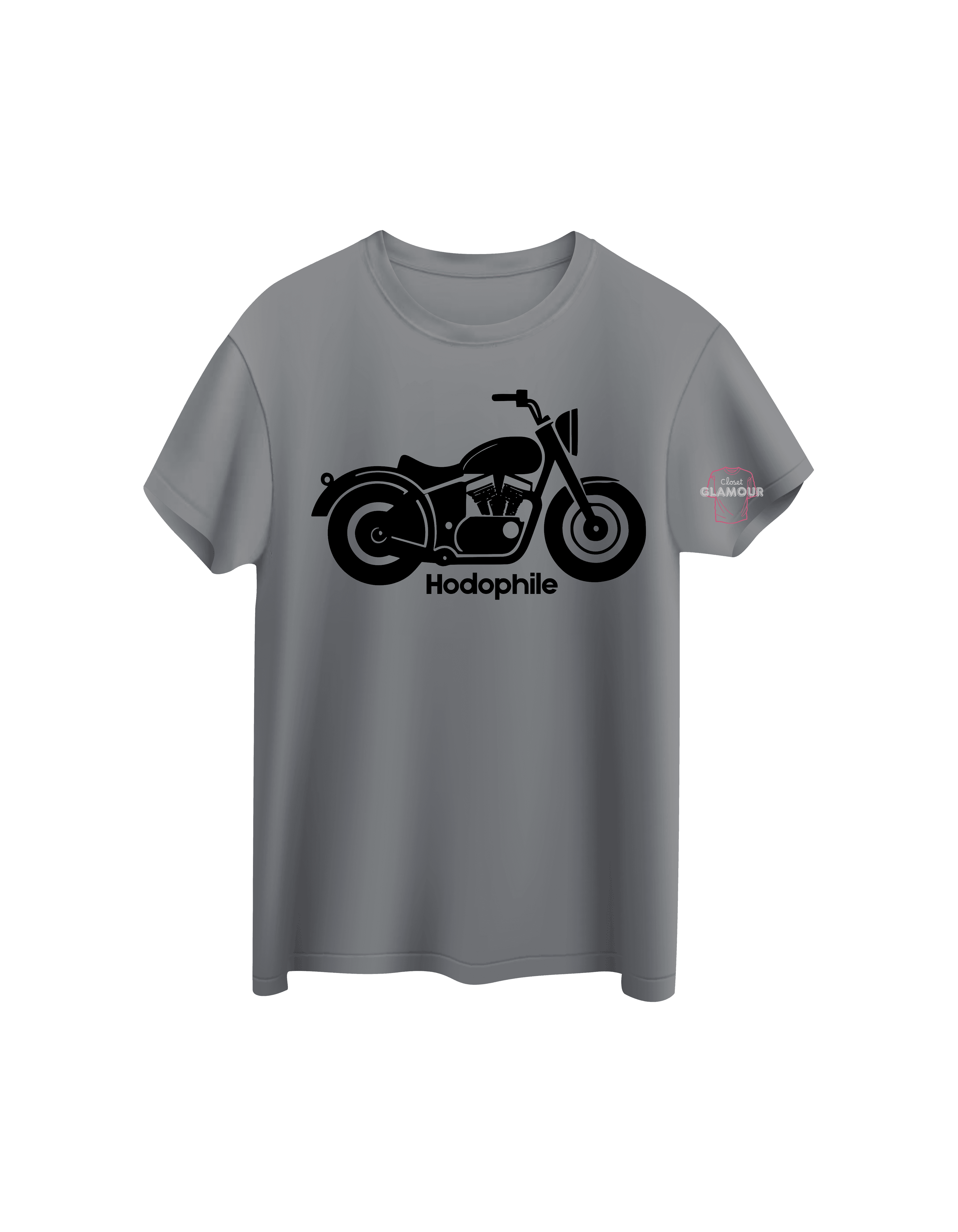 Grey Cotton Printed Oversized T-Shirt For Men & Women